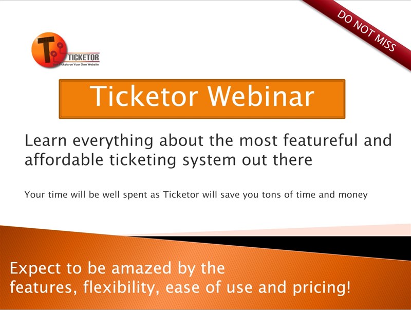 Get Information and buy tickets to Live Ticketor Webinar: Learn Everything About Ticketor + Q/A The most featureful ticketing system at unbeatable price on Ticketor