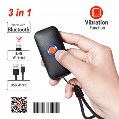 Bluetooth Barcode Scanner - Black
