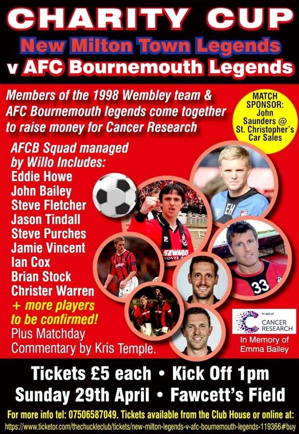 New Milton Legends v AFC Bournemouth Legends image