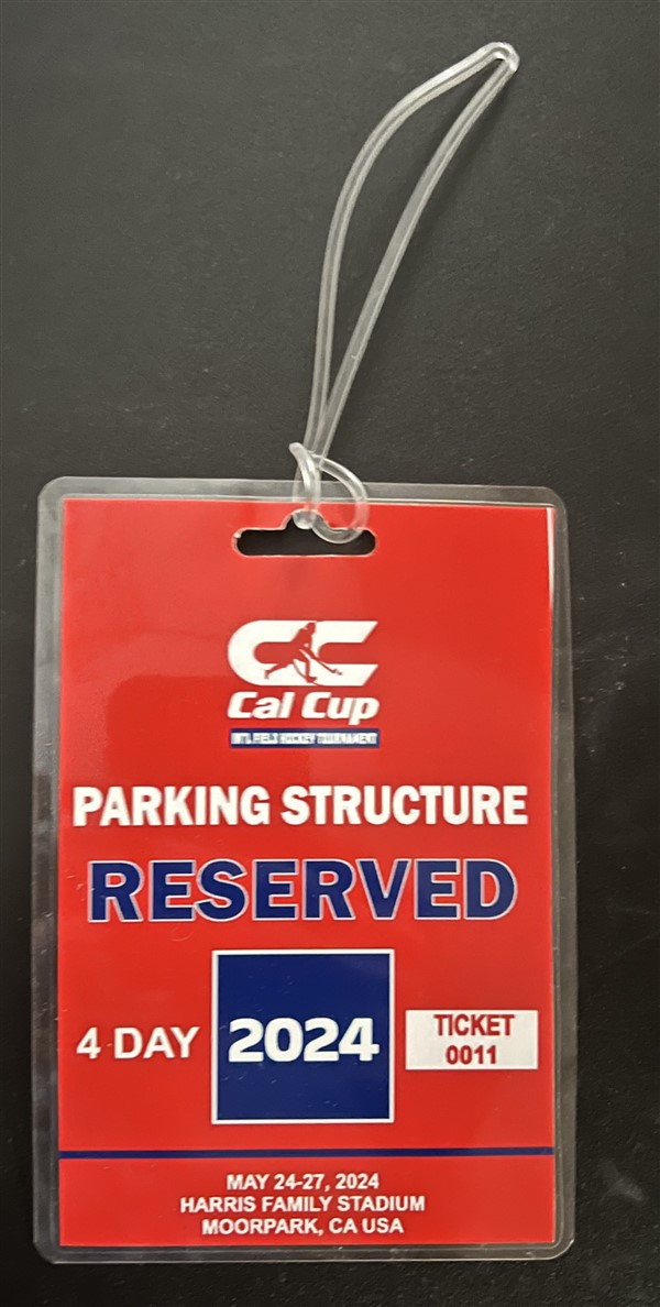 Get Information and buy tickets to 4 Day Covered Parking - 1 Car Parking Structure on California Cup International Field Hockey Tournament