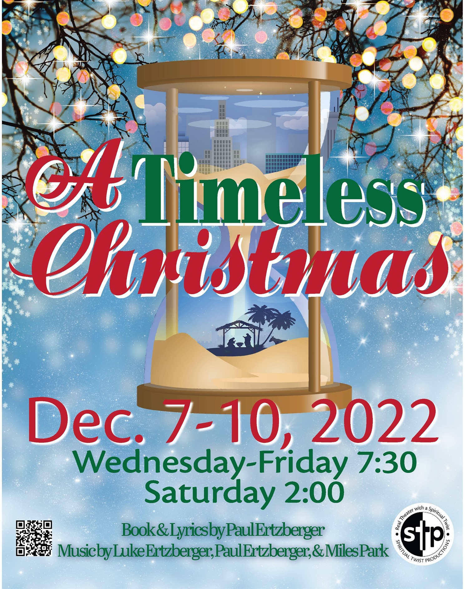 A Timeless Christmas Thursday, December 8, 2022 @ 7:30 PM on Dec 08, 19:30@Spiritual Twist Productions - Pick a seat, Buy tickets and Get information on Spiritual Twist Productions tickets.spiritualtwist.com