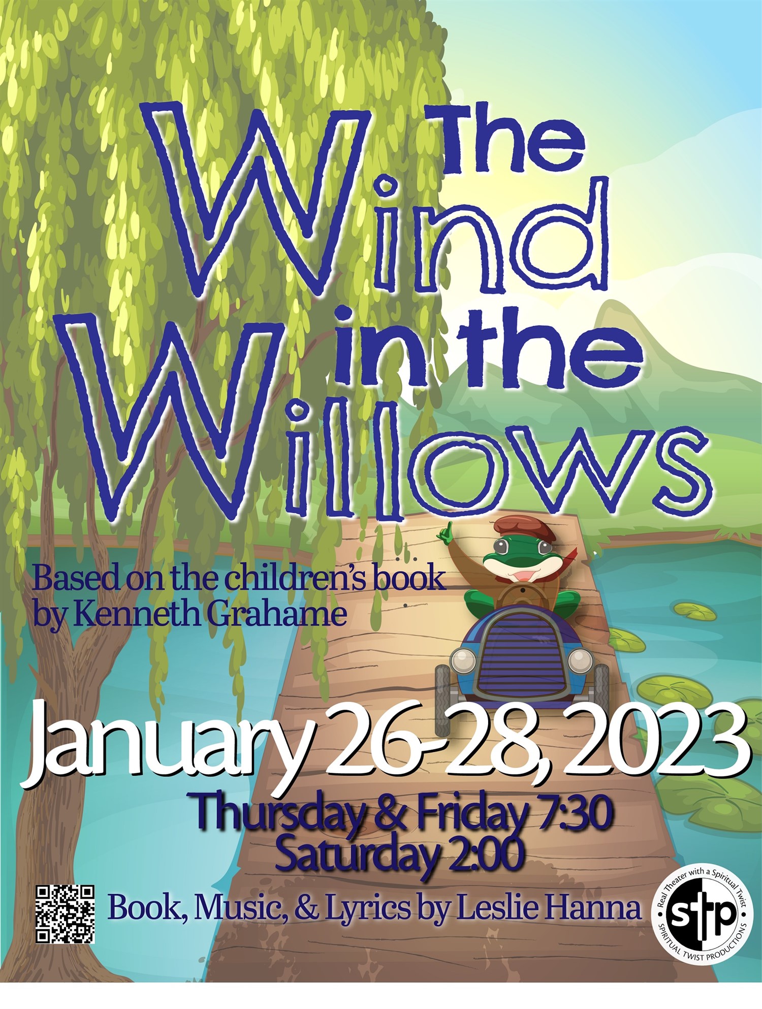 The Wind in the Willows Saturday, January 28, 2023 @ 2:00 PM on Jan 28, 14:00@Spiritual Twist Productions - Pick a seat, Buy tickets and Get information on Spiritual Twist Productions tickets.spiritualtwist.com