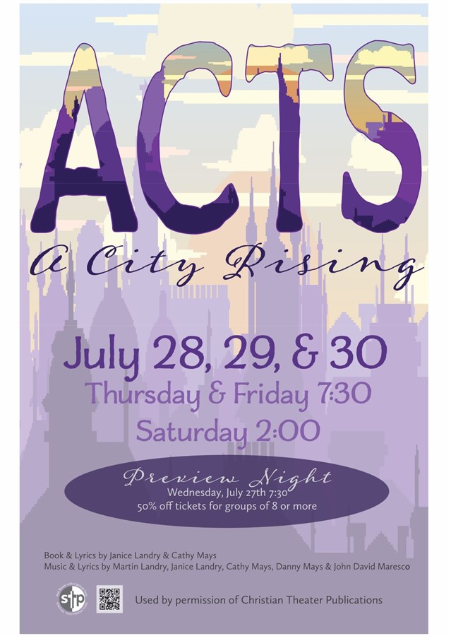 Get Information and buy tickets to Acts: A City Rising Saturday, July 30, 2022 @ 2:00 PM on Spiritual Twist Productions