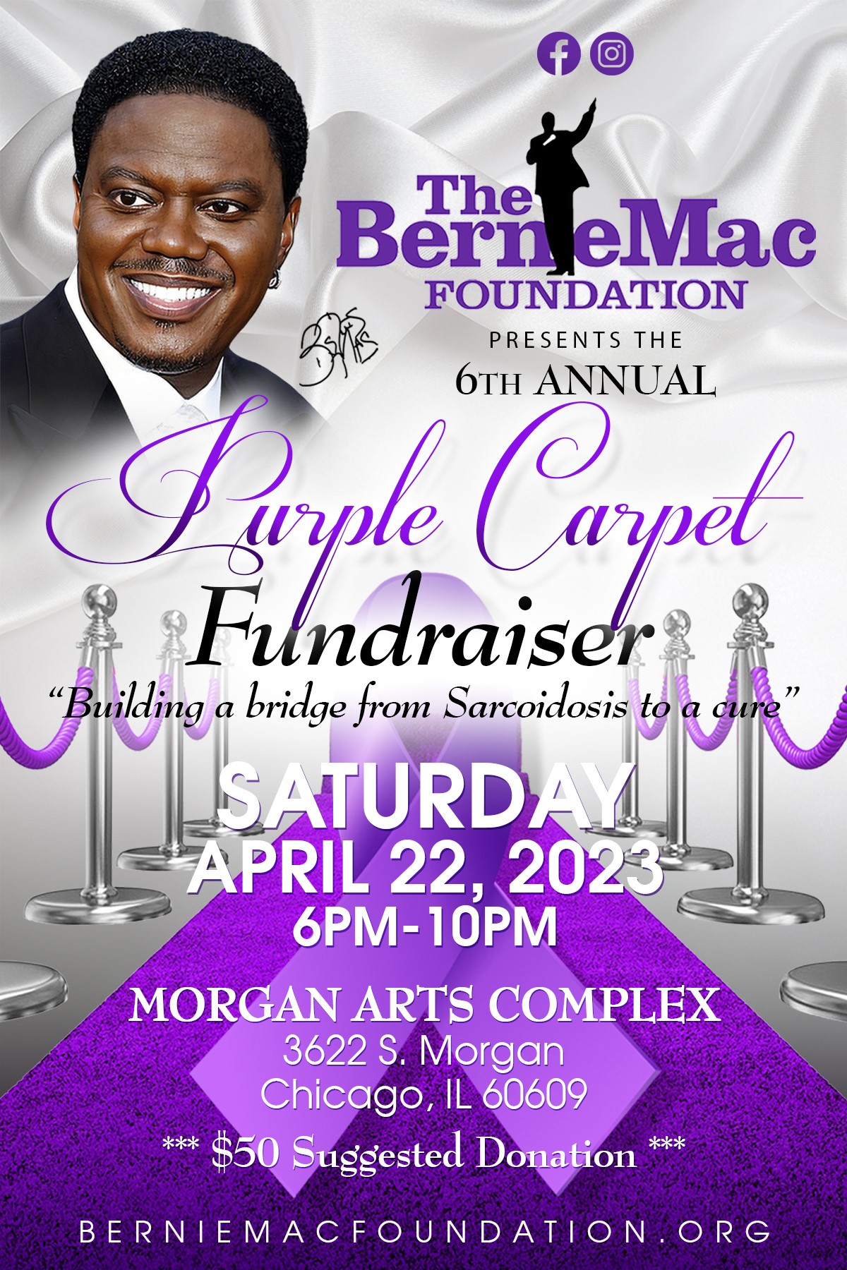 Purple Carpet Fundraiser Event 2023  on Apr 22, 18:00@Morgan Arts Complex - Buy tickets and Get information on berniemacfoundation.org 