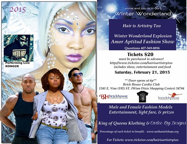 Get Information and buy tickets to Winter Wonderland Amor Aptitud Fashion Show  on Hair Is Artistry Too