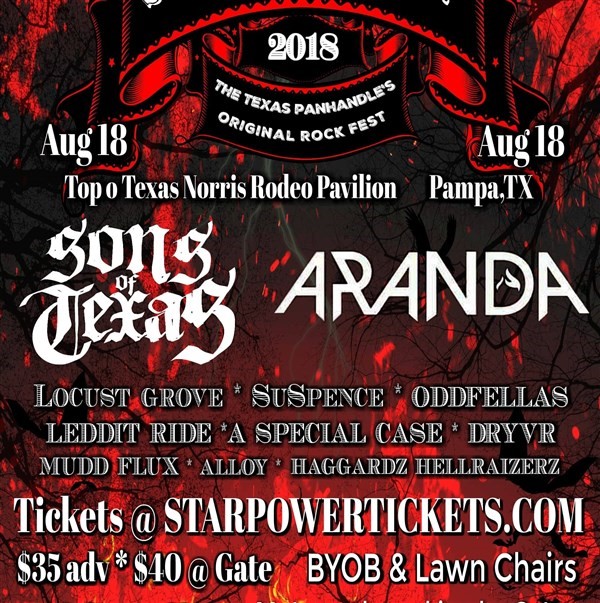Suspence Fest Featuring Sons Of Texas Aranda