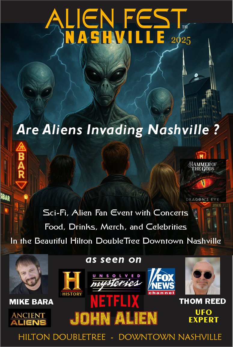 Get information & buy tickets toAlien Fest Nashville 2025  on Sep 27, 17:00 @DoubleTree by Hilton Nashville Downtown | www.southernrockwoodstock.com