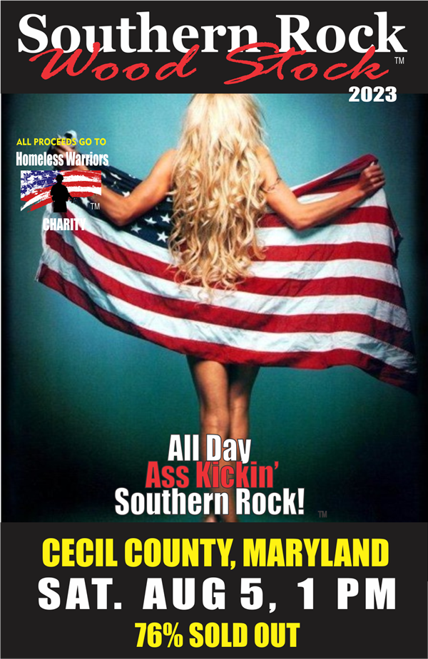 Get Information and buy tickets to Cecil County, MD Southern Rock Wood Stock 2023 565 Kirk Rd, Elkton, MD 21921 on www.southernrockwoodstock.com