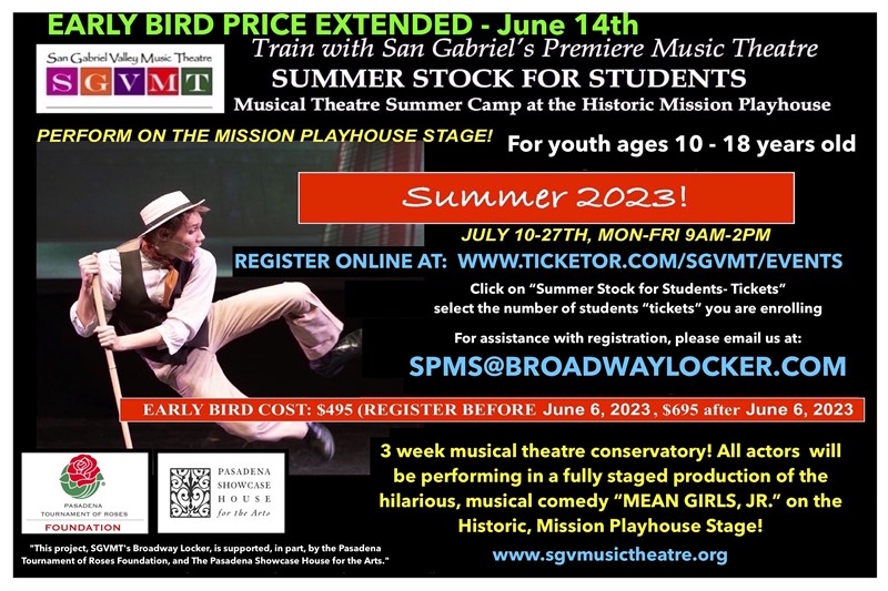 Summer Stock for Students 2023