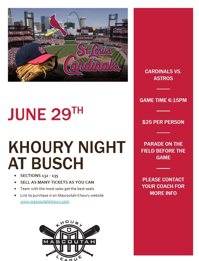 Mascoutah Khoury Night at Busch Stadium