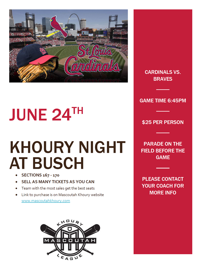 Mascoutah Khoury Night at Busch Stadium - 2024