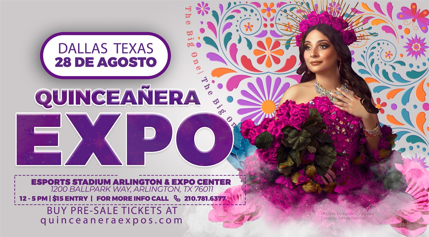 The Big One Dallas Quinceanera Expo August 28th 2022 Arlington Expo Center  on Aug 28, 12:00@Esports Stadium Arlington & Expo Center - Buy tickets and Get information on Quinceanera Expo 