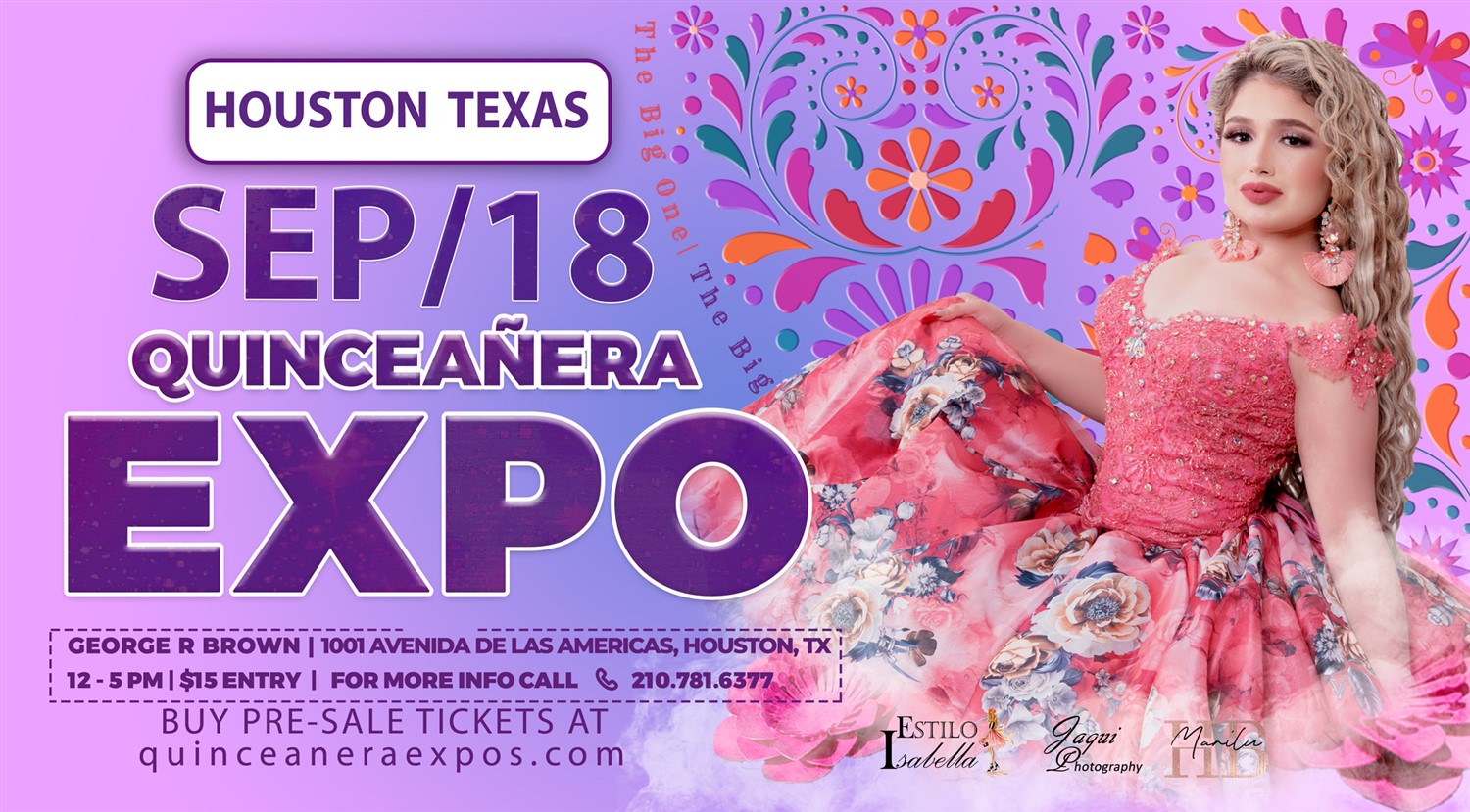 Quinceanera Expo Houston 09-18-2022 12-5pm at George R. Brown  on sep. 18, 12:00@George R. Brown Convention Center - Buy tickets and Get information on Quinceanera Expo 