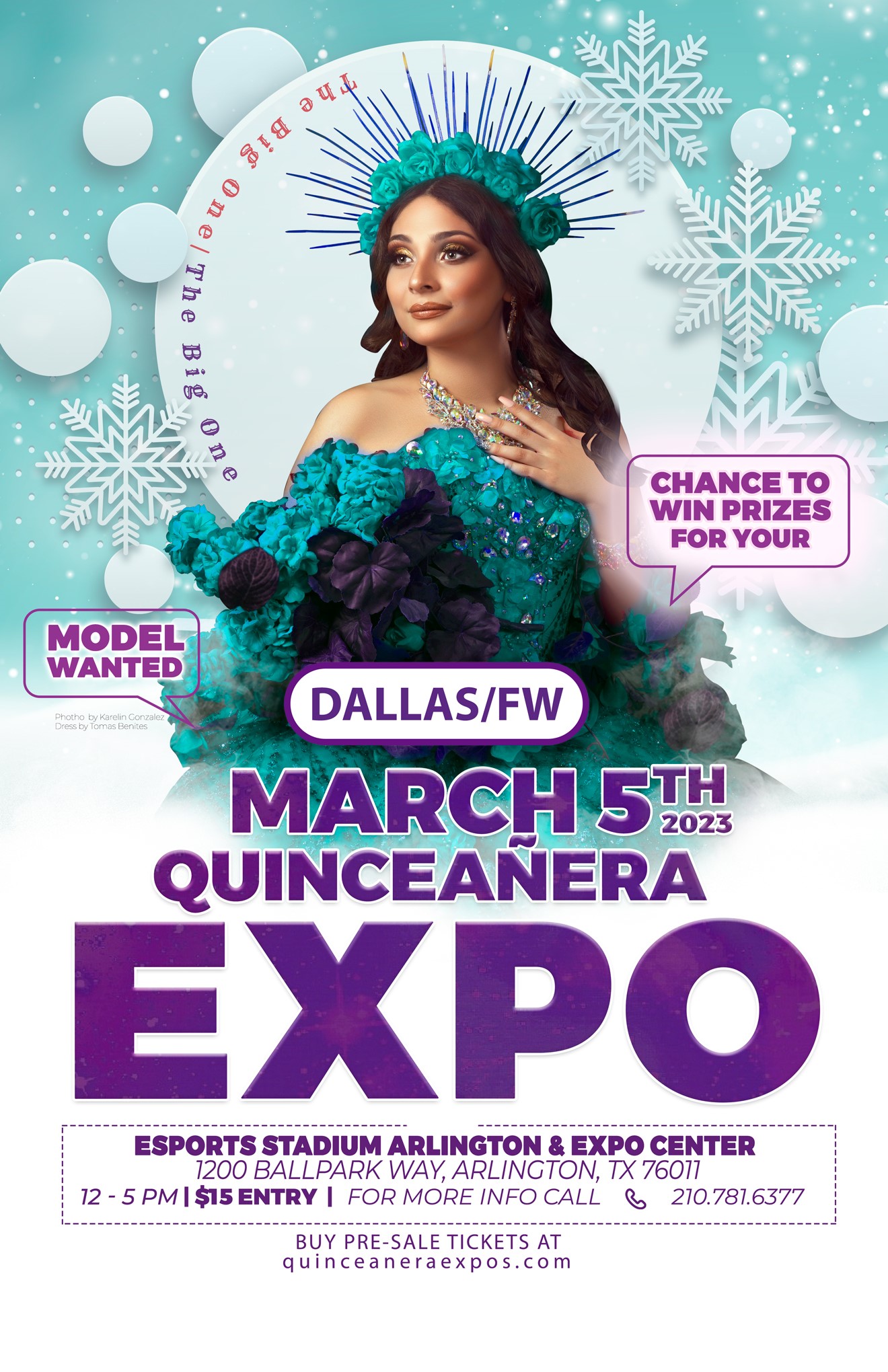 The Big One Dallas Quinceanera Expo 03/05/2023 Arlington Expo Center  on Mar 05, 11:30@Esports Stadium Arlington & Expo Center - Buy tickets and Get information on Quinceanera Expo 