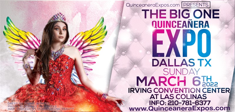 Get Information and buy tickets to Dallas Quinceanera Expo March 6th, 2022 at the Irving Convention Center  on Quinceanera Expo