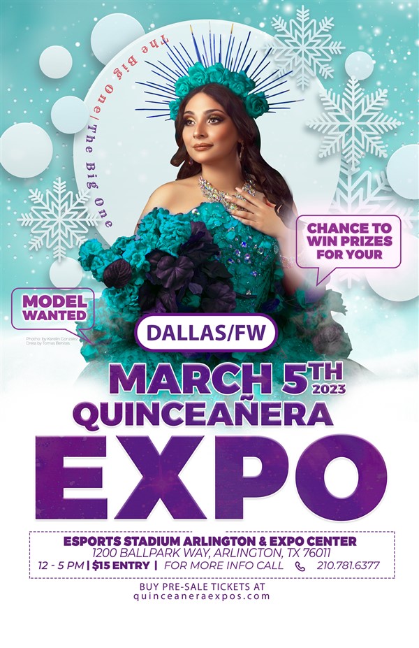 Get Information and buy tickets to The Big One Dallas Quinceanera Expo 03/05/2023 Arlington Expo Center  on Quinceanera Expo
