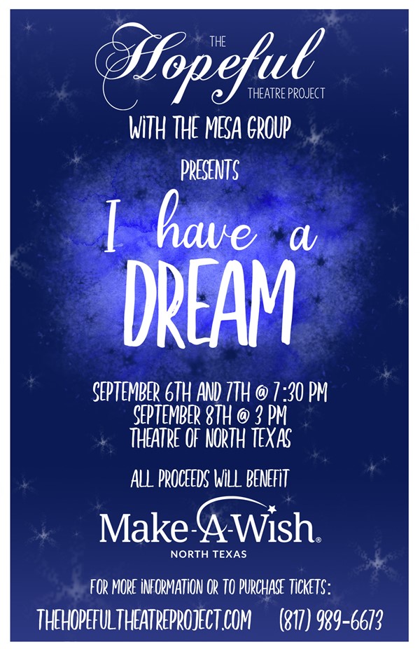 Hopeful Theatre Project: I Have a Dream (September 6-8)