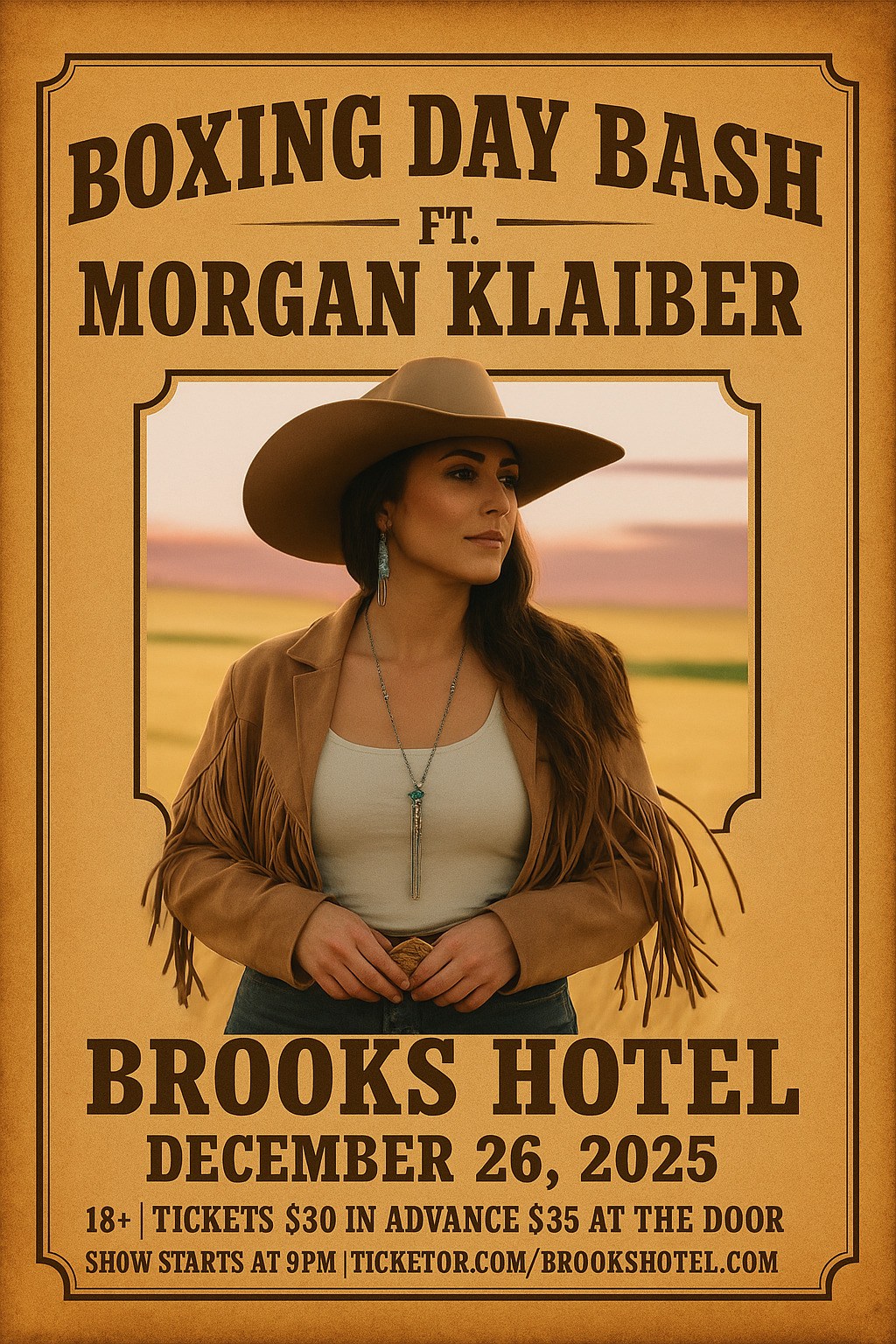 Get information & buy tickets toBoxing Day Bash ft. MORGAN KLAIBER Must be 18 or older to attend on Dec 26, 21:00 @Brooks Hotel | Brooks Hotel