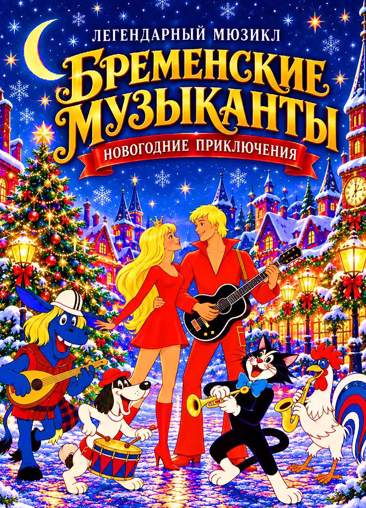Get Information and buy tickets to Bremenskie Muzykanty. Palo Alto Novogodnie Priklucheniya on Teratickets.com