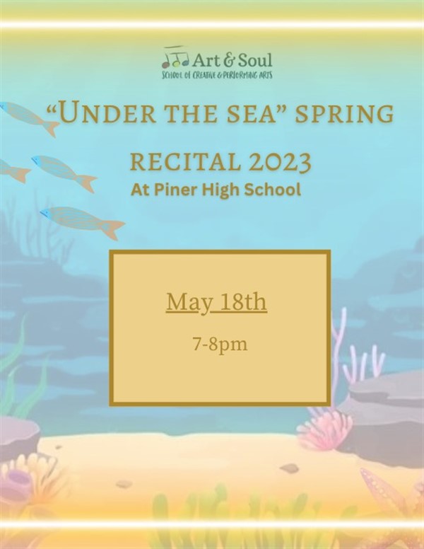 Get Information and buy tickets to 2024 - Spring Under the Sea Dance Recital - A  on ArtandSoulSchool.com