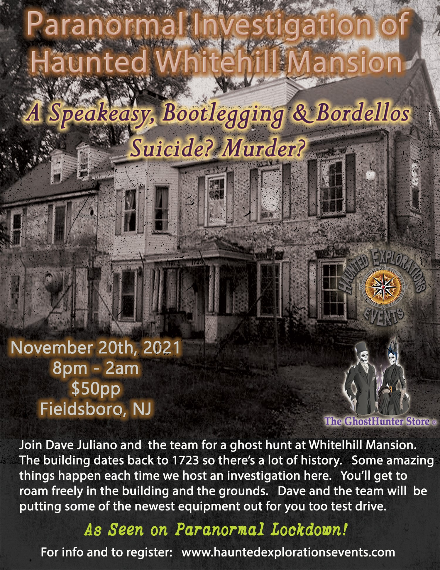 Investigate Whitehill Mansion with Dave Juliano image