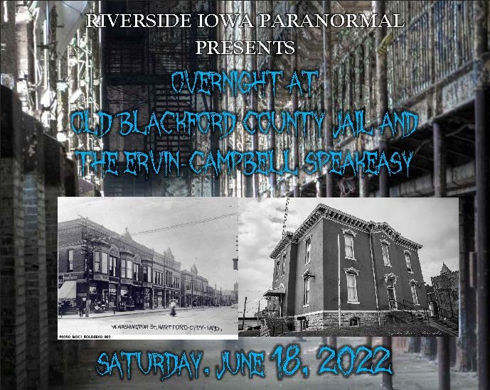 Overnight at Old Blackford County Jail and Ervin Campbell Speakeasy  on Jun 18, 20:00@Old Blackford County Jail - Buy tickets and Get information on Thriller Events thriller.events
