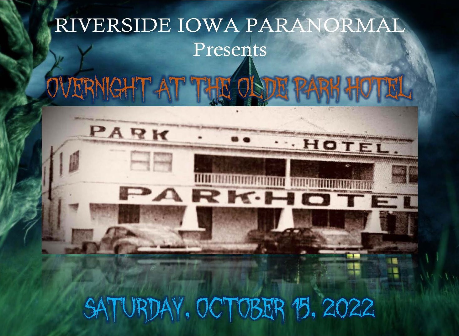 Overnight at the Olde Park Hotel  on oct. 15, 20:00@Old Park Hotel - Compra entradas y obtén información enThriller Events thriller.events