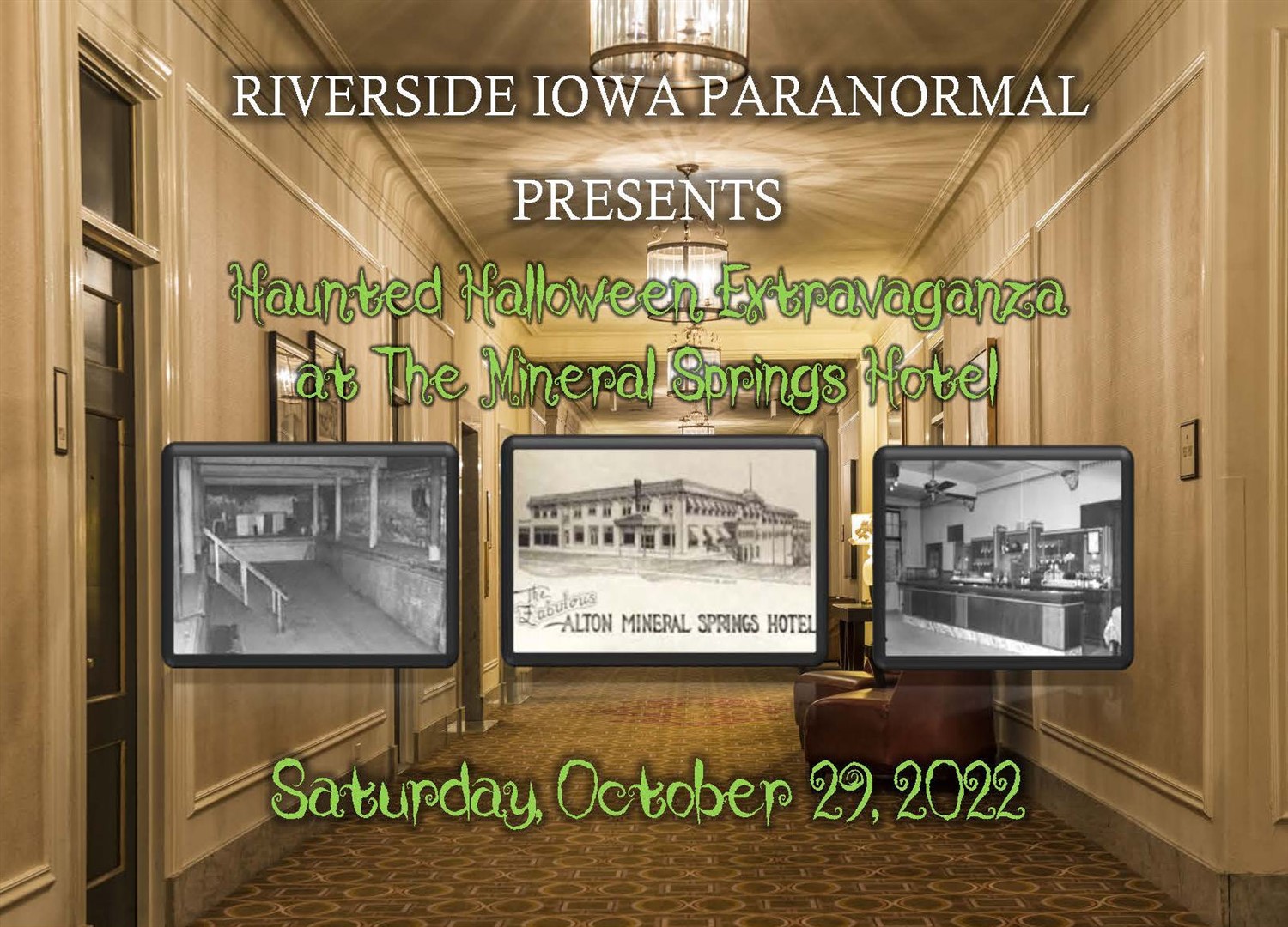 Haunted Halloween Extravaganza at Mineral Springs Hotel  on Oct 29, 20:00@Mineral Springs Hotel - Buy tickets and Get information on Thriller Events thriller.events