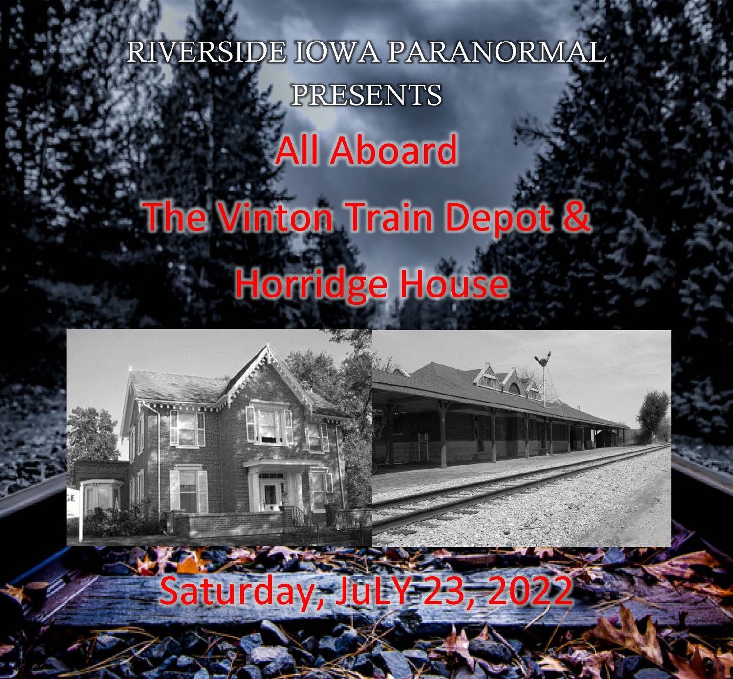 All Aboard!! The Vinton Train Depot and Horridge House on Jul 23, 20:00@Horridge House - Buy tickets and Get information on Thriller Events thriller.events
