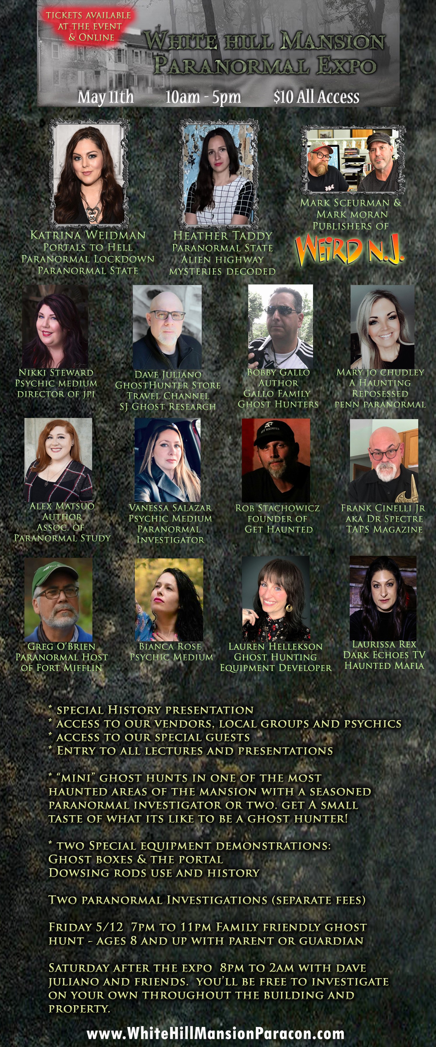 White Hill Mansion Paranormal Expo image