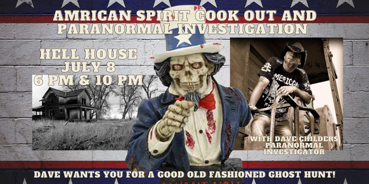 Ghost Hunting in the USA! BBQ & Paranormal Investigation with Dave Childers  on juil. 08, 19:00@Hell House- Waldorf Estate of Fear - Achetez des billets et obtenez des informations surThriller Events thriller.events