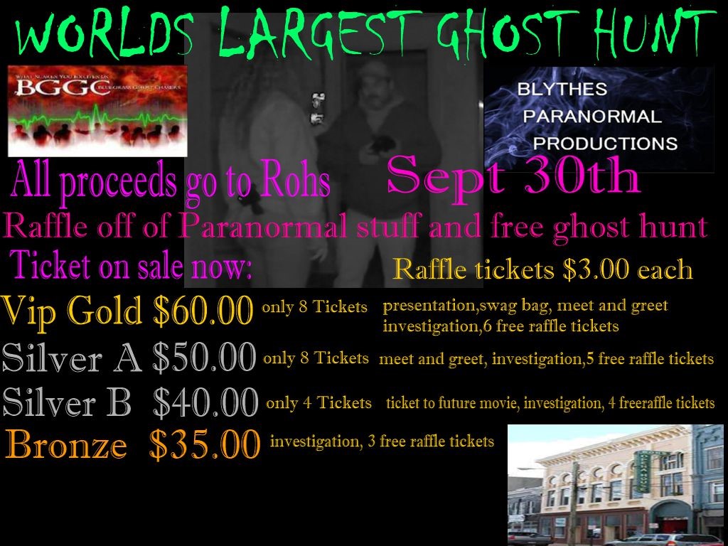 WLGH EVENT - ROHS OPERA HOUSE PUBLIC INVESTIGATION  on Sep 30, 20:00@ROHS Opera House - Buy tickets and Get information on Thriller Events thriller.events