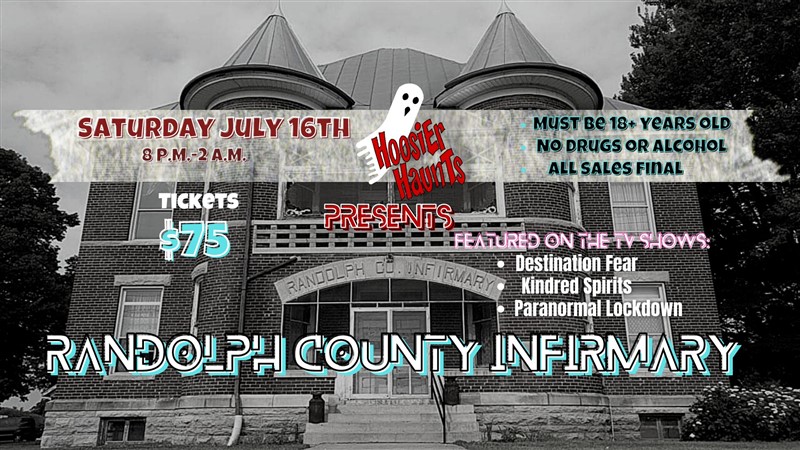 Get Information and buy tickets to Hoosier Haunts Present Randolph County Infirmary  on Thriller Events