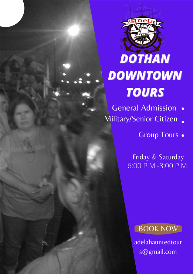 Get Information and buy tickets to Dothan Downtown Tours Historical Walking Tour with a Paranormal Twist on Thriller Events