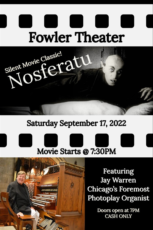 Nosferatu with Jay Warren, Organist - Saturday 9/17/22