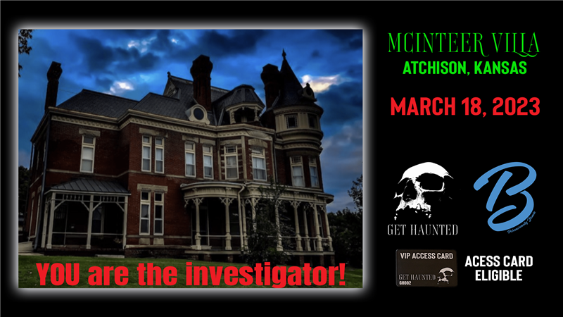 Get Information and buy tickets to Copy:McInteer Villa - Paranormal Experience  on Thriller Events