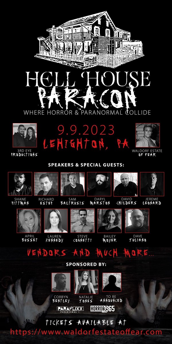Get Information and buy tickets to HELL HOUSE PARACON 2023  on Thriller Events