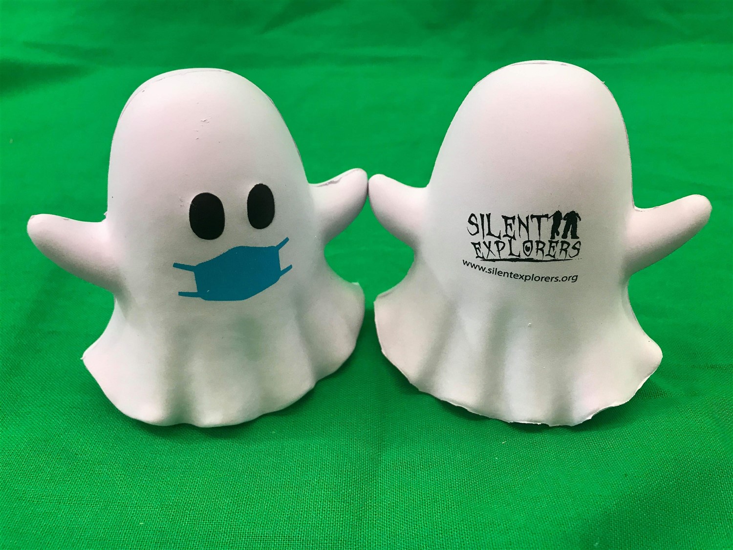 Silent Explorers Ghost-Mask Emoji Stress Reliever