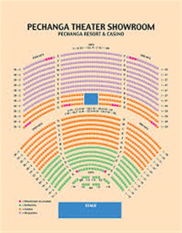Pechanga Theater Seating Chart