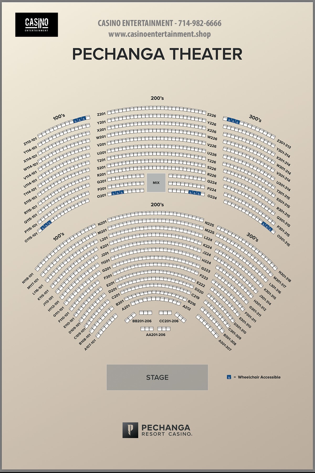 Pechanga Theater Seating Chart 36th Coronation Night Tickets Miss