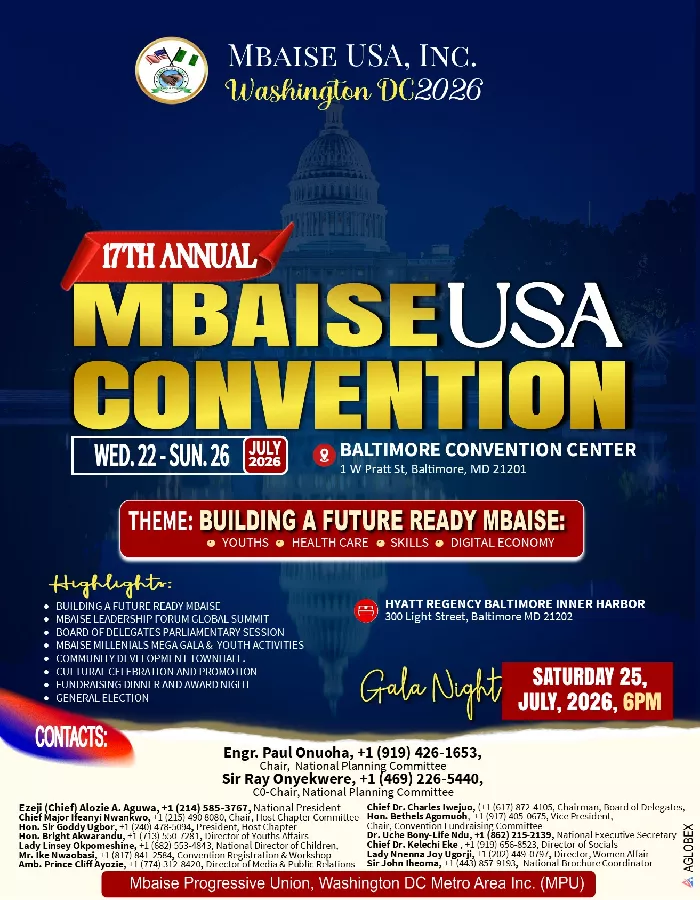 MBAISE USA 17TH ANNUAL CONVENTION
