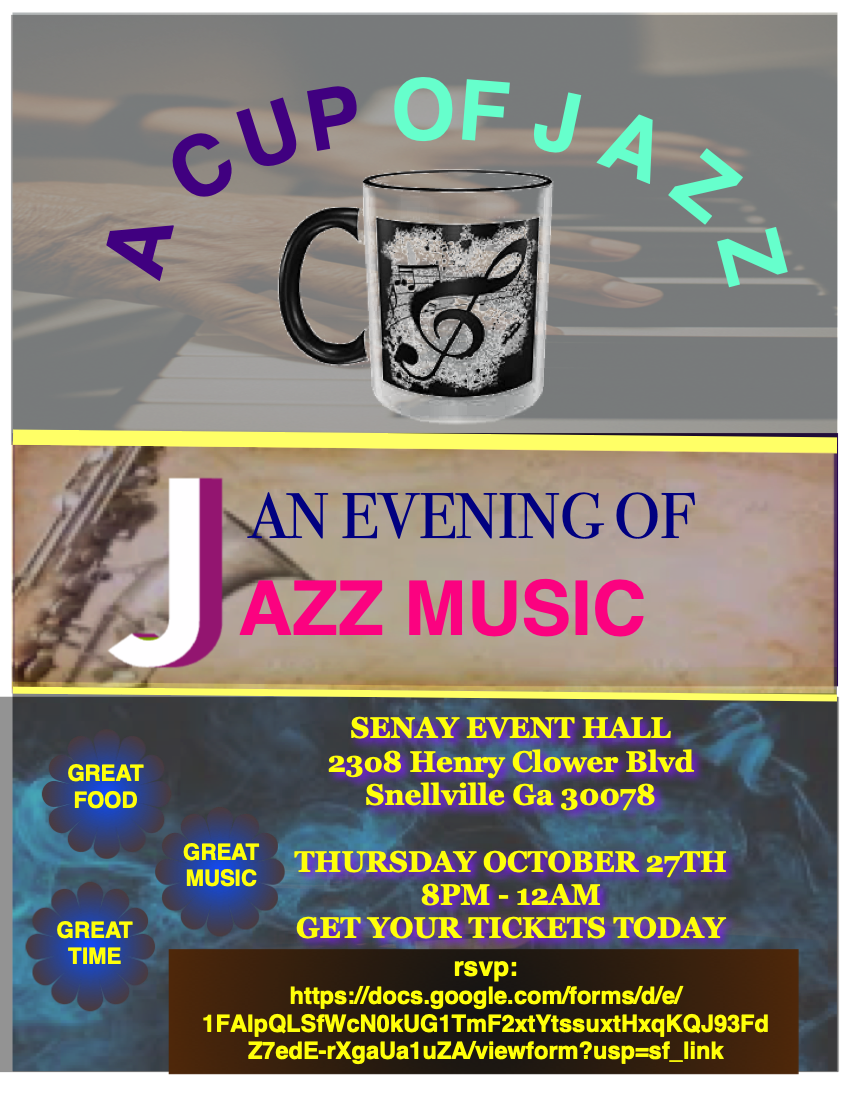 A Cup of Jazz An adult evening of LIVE MUSIC on Oct 27, 20:00@SENAY EVENT HALL - Buy tickets and Get information on DKM MEDIA & ASSOCIATES 