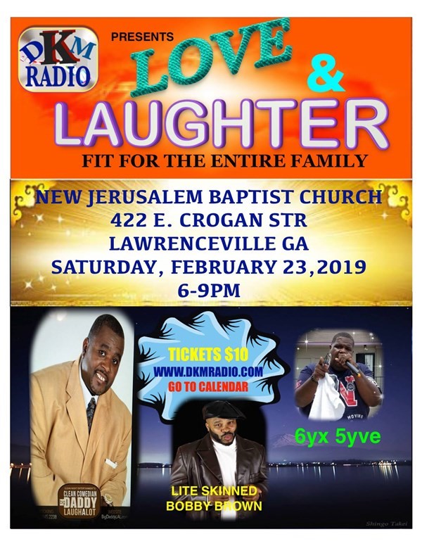 Get Information and buy tickets to Love & Laughter  on DKM MEDIA & ASSOCIATES