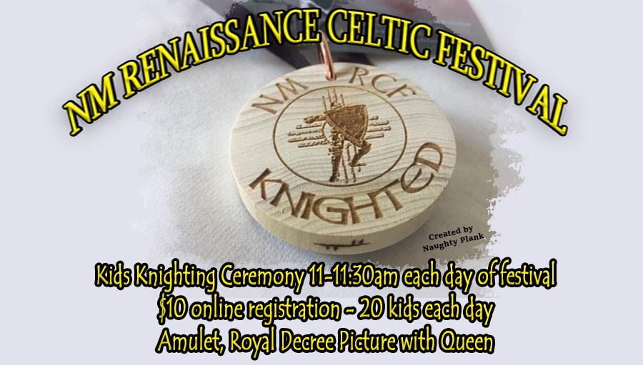 Kids Knighting Ceremony at NM Renaissance Celtic Festival image