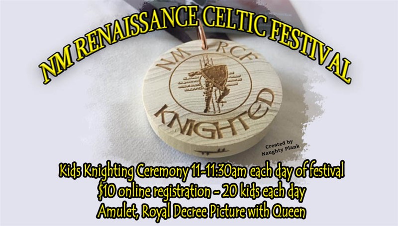 Kids Knighting Ceremony at NM Renaissance Celtic Festival