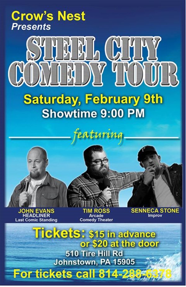 Crow's Nest Steel City Comedy Tour
