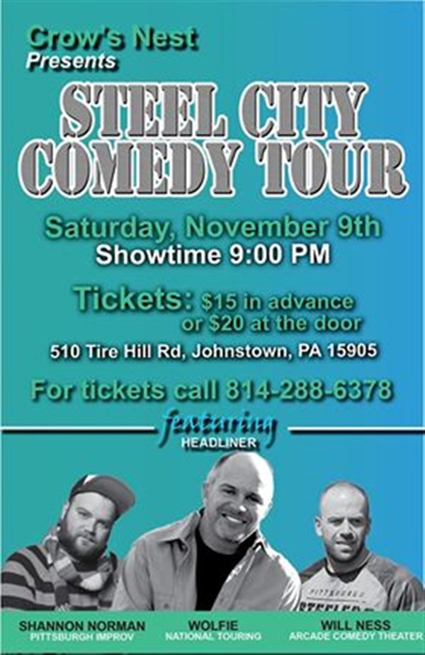 Copy:Crows Nest Steel City Comedy Tour