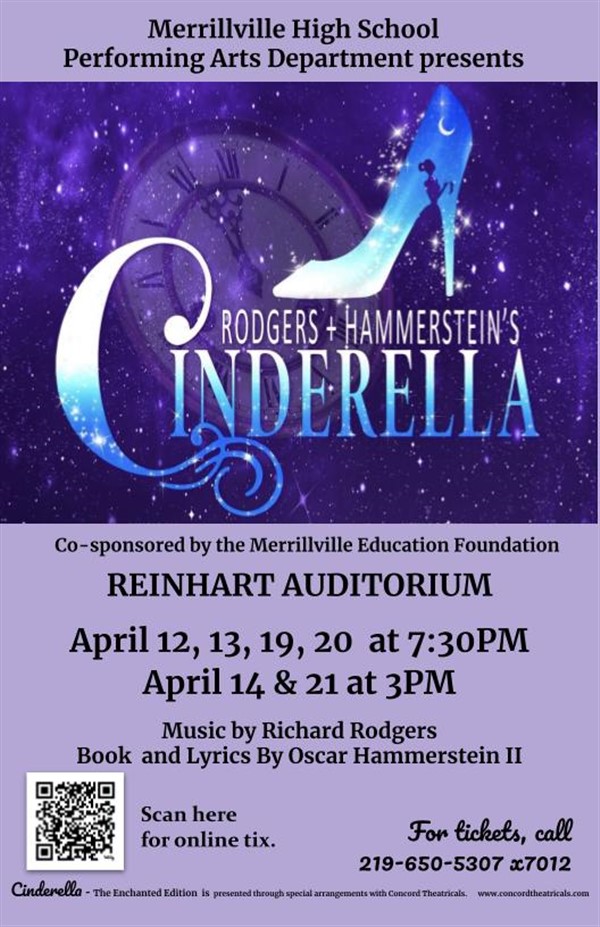 Get Information and buy tickets to CINDERELLA - The Enchanted Edition Merrillville Spring Musical 2024 on Merrillville High School 