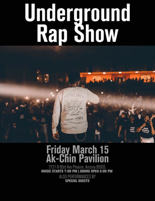 Underground Rapper Stage Hip-Hop Underground Rap Show Come out to see local artist all around ...