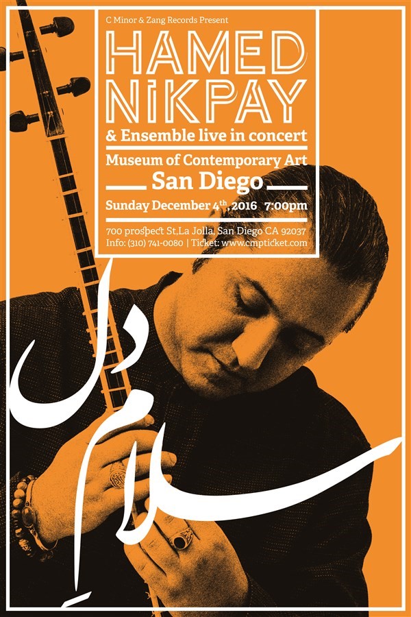 Get Information and buy tickets to Hamed Nikpay Live in San Diego  on CMinorProduction